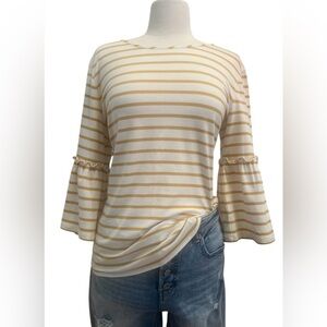 Van Heusen Yellow Striped Blouse